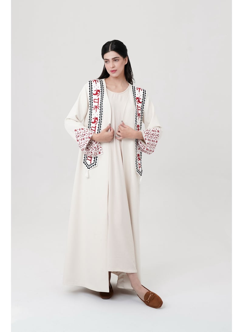 Obaha Abaya symbols of the founding with a scarf - Image 1